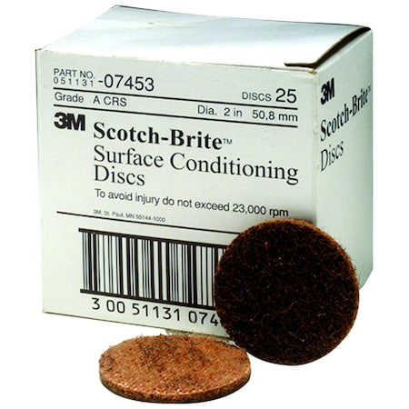 Scotch Brite Surface Conditioning Discs Coarse Brown,2"
