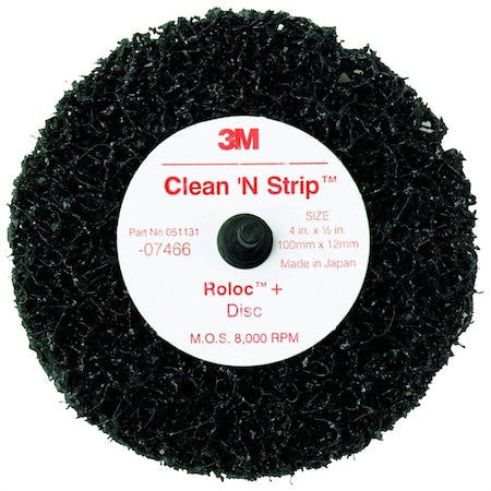 Scotch Brite Clean/Strip Black Disc 4"X1/2"