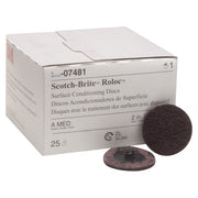 Medium Scotch Brite Roloc Surface Conditioning Discs, 2"