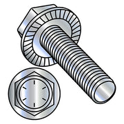 Grade 8, 1/4"-20 Flange Bolt, Zinc Plated 3/4 in L, 2500 PK