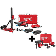 M18 FUEL 1" SDS Plus Rotary Hammer Kit + MX FUEL Handheld Core Drill Kit w/ Stand