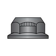 Flange Nut, 3/4"-16, Steel, Grade G, Black Phosphate, 1-1/8 in Hex Wd, 0.38 in Hex Ht, 250 PK