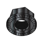 Flange Nut, 1/4"-20, Steel, Zinc Baked, 0.438 in Hex Wd, 0.14 in Hex Ht, 2000 PK