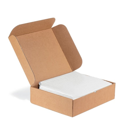 Sorbent Pad, 14 gal, 40 in x 48 in, Universal, White, 10 PK