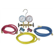 R134 Brass Manifold/Hose Set