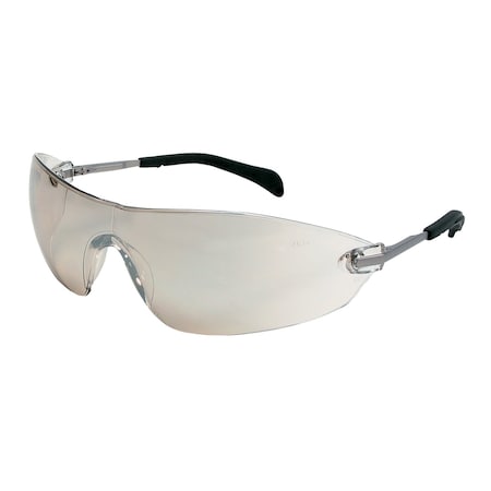 S22, Safety Glasses, Duramass Hard Coat, Metal Lens, Chrome Metal Frame, Frameless