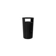 Resist(R) 45 gal Round Outdoor Can, Black, None, Metal, 29 3/16 in