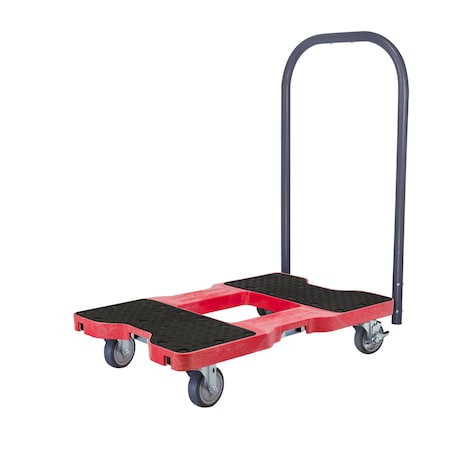 E-Track Push Cart Dolly,Red,1200 lb