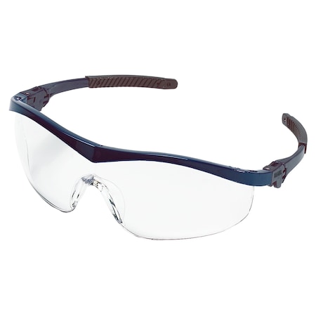 ST1, Safety Glasses, Anti-Scratch, Clear Lens, Clear Frame, Half Frame