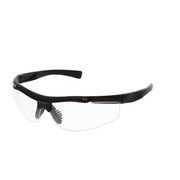 Tactical (T122), Safety Glasses, Anti-Fog, Clear Lens, Black Frame, Half Frame