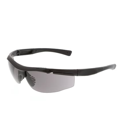 Tactical (T122), Safety Glasses, Anti-Fog, Gray Lens, Black Frame, Half Frame
