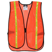 Vest,OR,Polyester Mesh,3/4" Lime Stripes