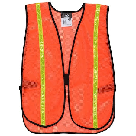 Vest,OR,Polyester Mesh,3/4" Lime Stripes