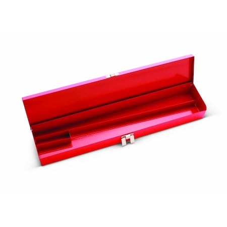 Tool Box Red, Metal w/Chrome Catch - 18-