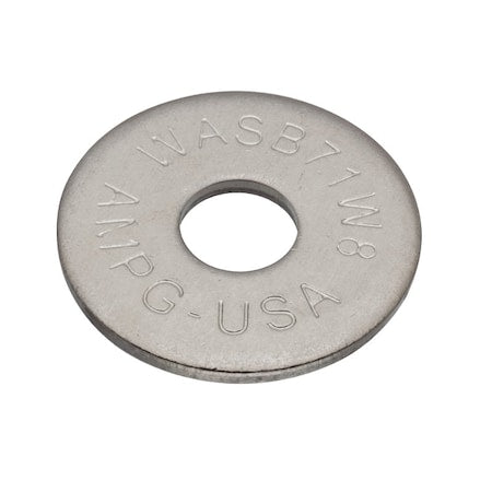 Flat Washer, For Screw Size 7/16" ,18-8 Stainless Steel Plain Finish, 5 PK