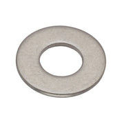 Flat Washer, For Screw Size #10 ,338 Stainless Steel Plain Finish, 100 PK