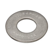 Flat Washer, For Screw Size 1/2" ,18-8 Stainless Steel Plain Finish, 100 PK