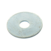 Fender Washer, For Screw Size 3/8 in ,Steel Zinc-Plated Finish, 100 PK