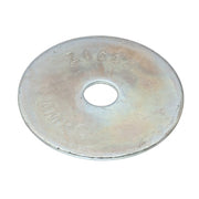 Fender Washer, For Screw Size 3/8" ,Steel Zinc Plated Finish, 100 PK