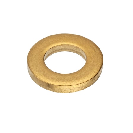 Flat Washer, For Screw Size 5/16 in ,Brass Plain Finish