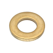 Flat Washer, For Screw Size 3/8 in ,Brass Plain Finish