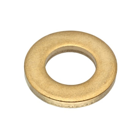 Flat Washer, For Screw Size 3/8 in ,Brass Plain Finish
