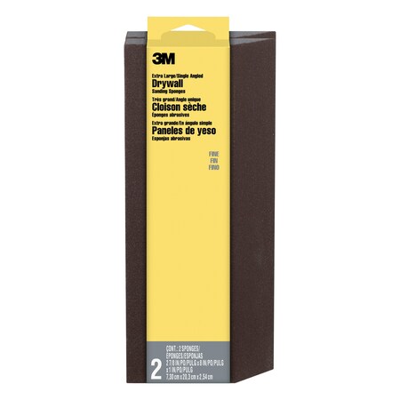 Sanding Sponge, Fine,8"L,2 7/8"W, PK2