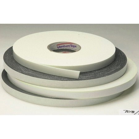 Dbl Sided FoamTape,1/4"x150ft,Wht,PK78