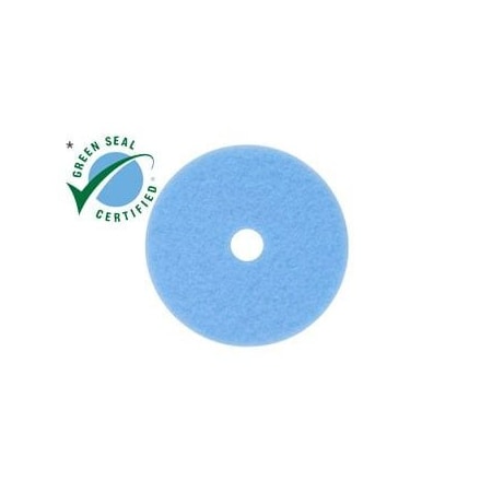 Hi-Perfrmnce Burnish Pad,Sky Blu,18",PK5