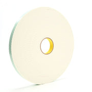 Foam Tape,White,1"x 36 yd.,Double Coated