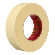 36 mm W x 55 m L, 7.9 mil Thick, Yellow, Acrylic Adhesive, 24 PK