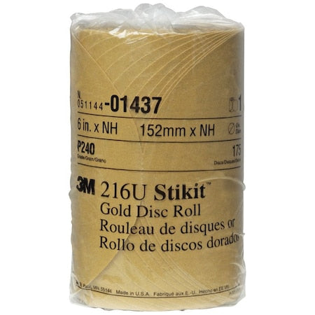 Disc Roll,6", Gold, PK175