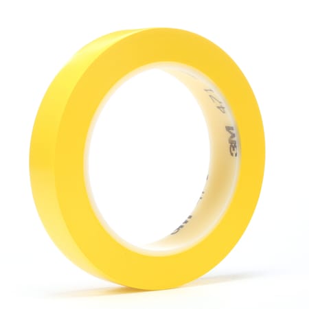 VnylTpe471Yellow, 3/4nx36yd5.2ml, PK48