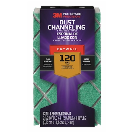 Sanding Sponge,Fine,4 1/2"L,2 1/2"W