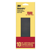 Sandpaper Sheet,1500 Grit,3 11/16"W, PK10