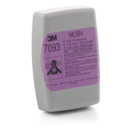 Particulate Filter 7093B,P100, 5000, Magenta, Bayonet