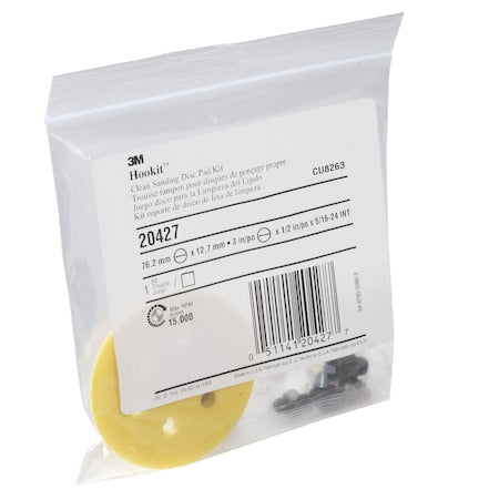Disc Pad Kit,3" x 1/2",5/16-24 Int