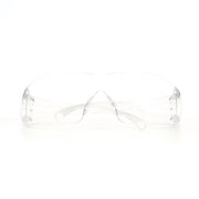 Safety Glasses, Anti-Fog & Anti-Scratch, Clear Lens, Clear Frame, Frameless, 20 PK