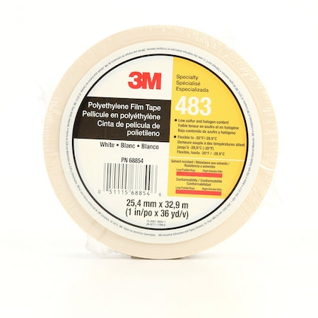 PolyethyleneFlmTp483Wht, 1nx36yd5., PK36