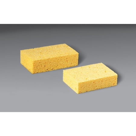 Sponge,7 1/2 In L, Yellow, PK24