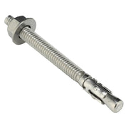 Wedge Anchor, 5/16" Dia., 3-1/2" L, 18-8 Stainless Steel Plain, 25 PK