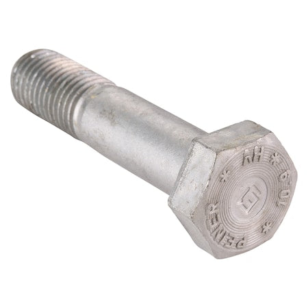 Class 10.9, M20-2.50 Structural Bolt, Hot Dipped Galvanized Steel, 90 mm L, 25 PK