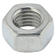 Hex Nut, 1/2"-13, 18-8 Stainless Steel, Not Graded, Plain, 7/16 in Ht, 25 PK