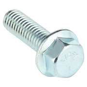 Grade 5, 3/8"-16 Flange Bolt, Zinc Plated Steel, 1-1/4 in L, 25 PK