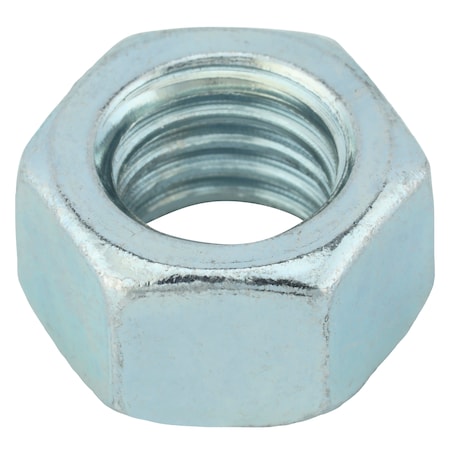 Hex Nut, 1/2"-13, Steel, Grade 5, Zinc Plated, 7/16 in Ht, 50 PK