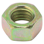 Hex Nut, 3/8"-16, Steel, Grade 8, Zinc Yellow, 21/64 in Ht, 100 PK