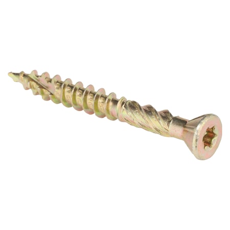 Deck Screw, #10 x 1-5/8 in, Steel, Flat Head, Torx Drive, 200 PK