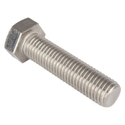 316, 3/4"-10 Hex Head Tap Bolt, Plain Stainless Steel, 3 in L, 5 PK