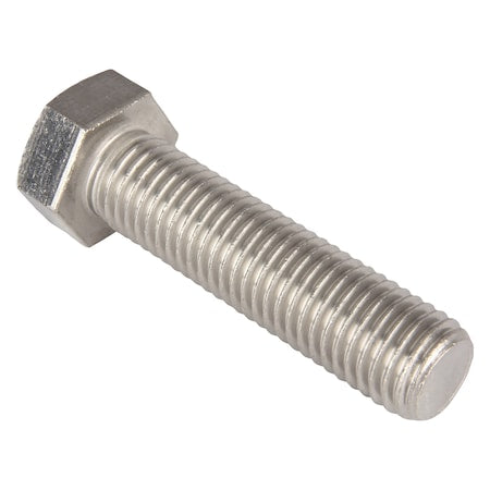 316, 3/4"-10 Hex Head Tap Bolt, Plain Stainless Steel, 3 in L, 5 PK