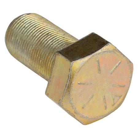 Grade 8, 1-1/4" Hex Head Cap Screw, Zinc Yellow Steel, 2-1/2 in L